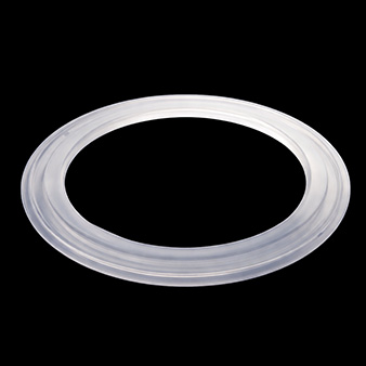 石英ガラスの研削・切断加工により製作された円環状の精密ガラス部品